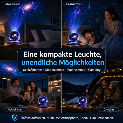 🔮 Nachtlicht-Projektor – intelligenter holografischer Sternenprojektor