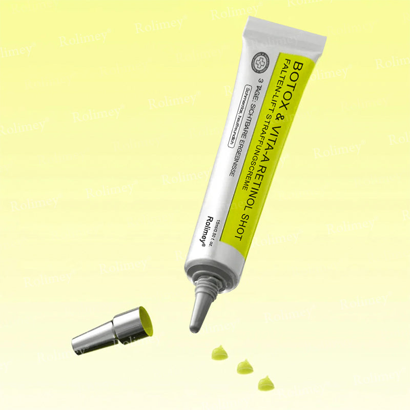 Rolimey® Botox & Vita-A Retinol Shot Falten-Lift Straffungscreme🇩🇪Jetzt jugendliche Haut zurückgewinnen