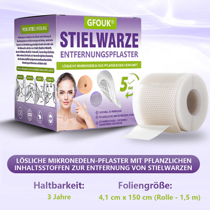 ♦️GFOUK® Lösliches Mikronadel-Pflaster zur Entfernung von Hautanhängseln auf Pflanzenbasis