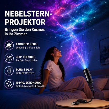 💡 BVJ® Plug-and-Play HD-Galaxie- & Ozean-Projektor-Nachtlicht 🥳 Über 50.000 zufriedene Nutzer