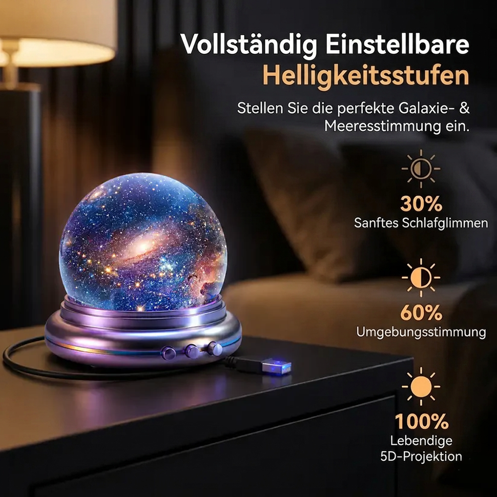 🔮 Nachtlicht-Projektor – intelligenter holografischer Sternenprojektor