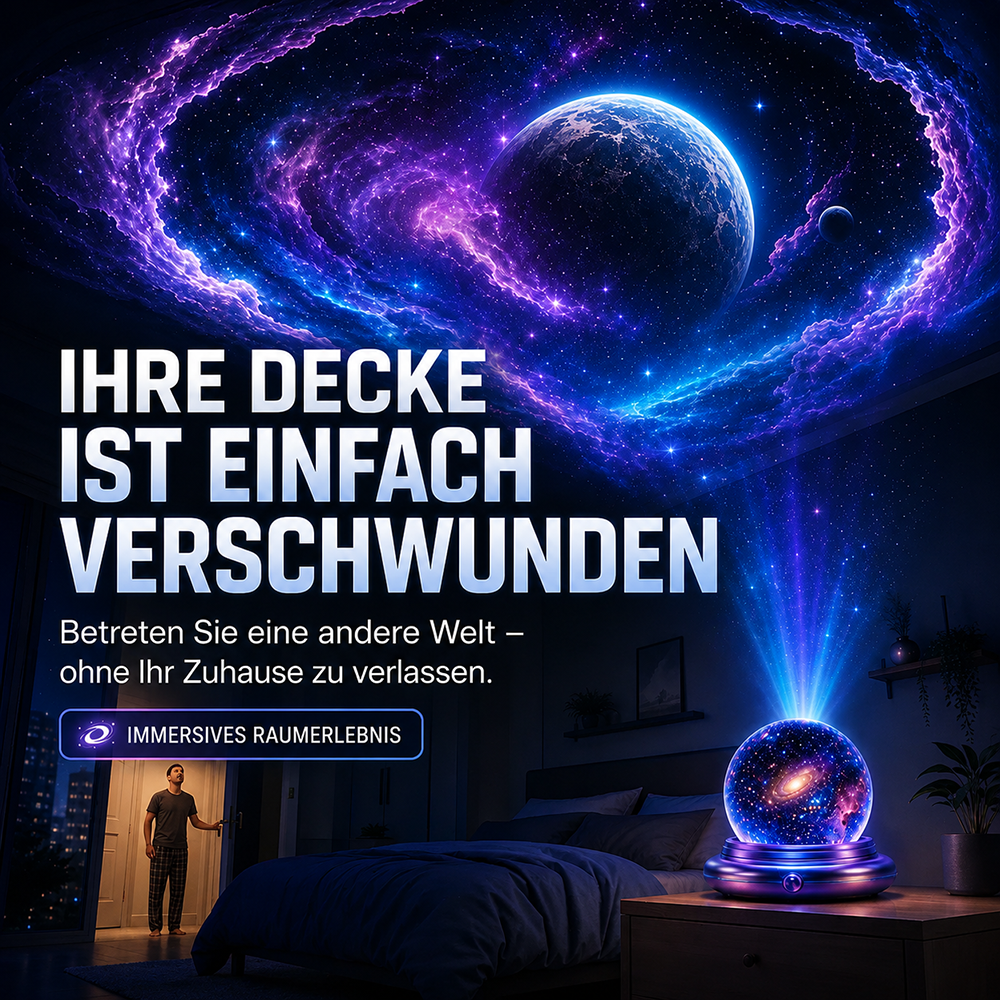 🔮 Nachtlicht-Projektor – intelligenter holografischer Sternenprojektor